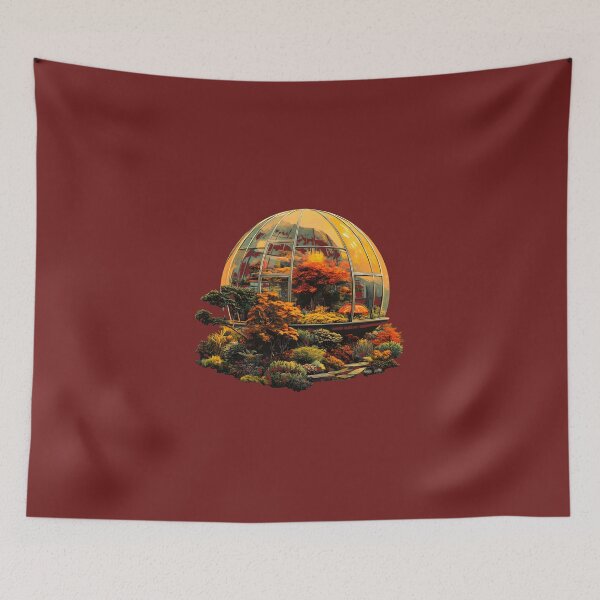 Item preview, Solarpunk Biodome – Nature & Future Illustration Art Shirt designed and sold by ys96.