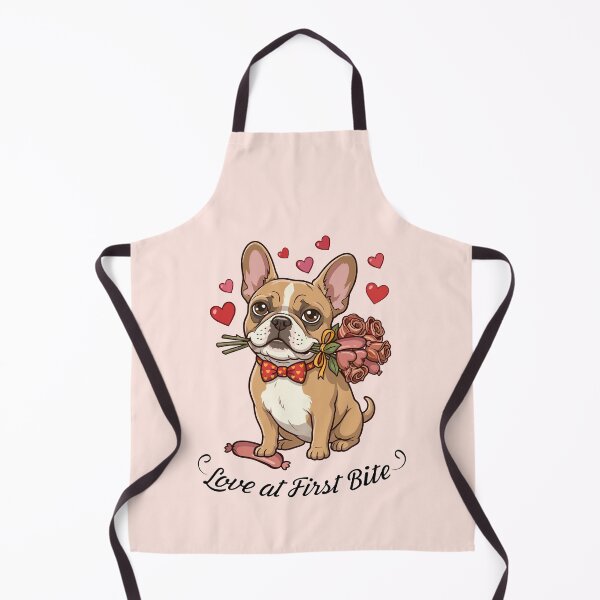 Item preview, Funny Valentine's Day French Bulldog with Sausage Bouquet. designed and sold by KojourinArt.