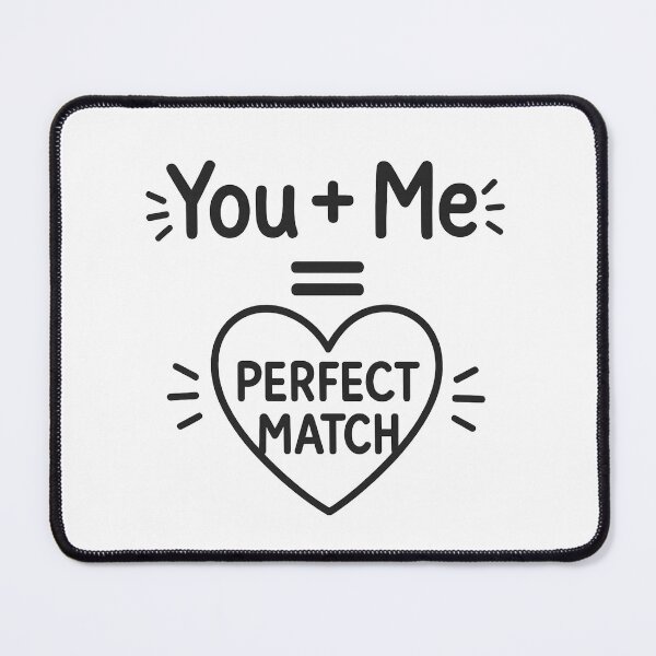 Item preview, You + Me = Perfect Match – Minimal Valentine Design designed and sold by SVALANART.