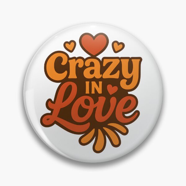 Item preview, Crazy In Love – Playful Valentine Love Quote designed and sold by SVALANART.