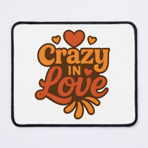 Item preview, Crazy In Love – Playful Valentine Love Quote designed and sold by SVALANART.