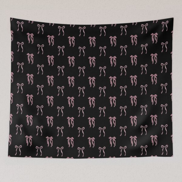 Item preview, Coquette Bow pattern (black) designed and sold by Studio Vickn.
