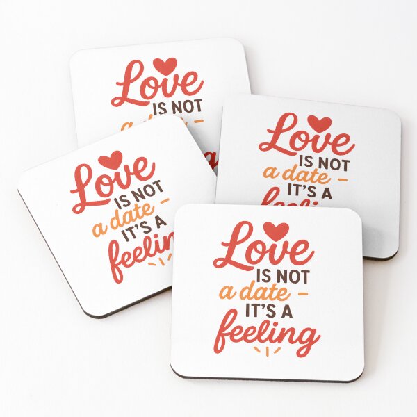 Item preview, Love Is Not a Date – It’s a Feeling | Valentine Quote Design designed and sold by SVALANART.