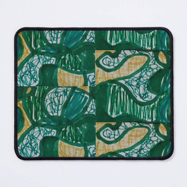 Item preview, Green Doodle Four designed and sold by DancingCreek.