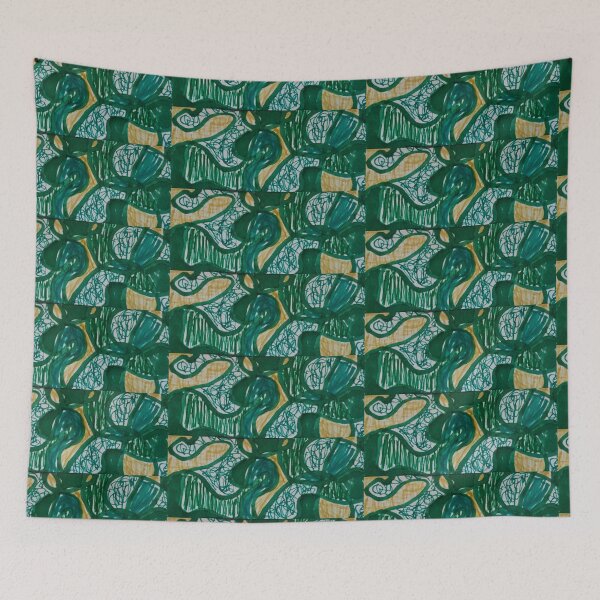 Item preview, Green Doodle Four designed and sold by DancingCreek.