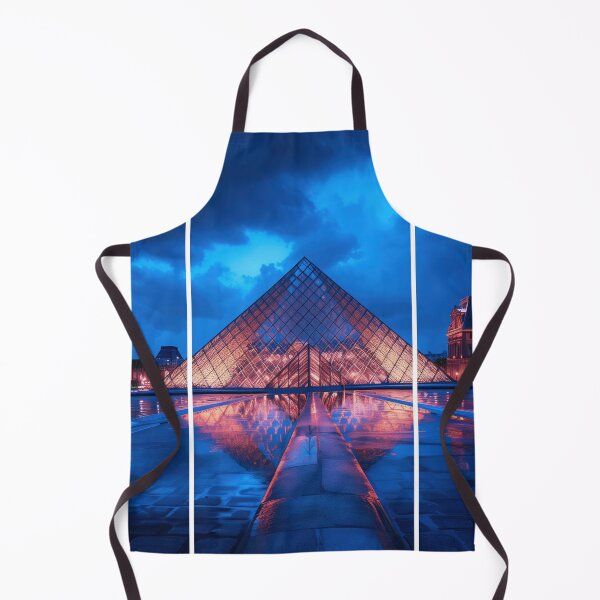 Item preview, Louvre Pyramid – Night Architectural Triptych designed and sold by SkylineVistas Designs.