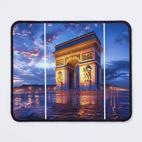 Item preview, Arc de Triomphe – Dusk Nightscape Triptych designed and sold by SkylineVistas Designs.