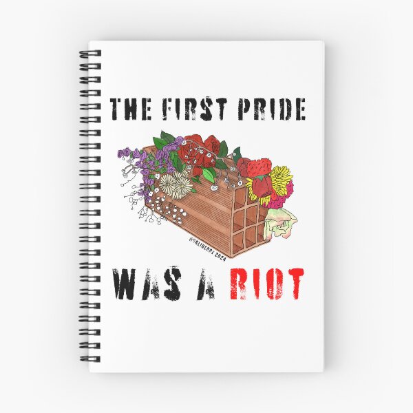 Item preview, The First Pride Was A Riot - The brick and Marsha's flowers designed and sold by ugliberry.