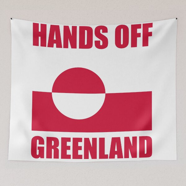 Item preview, Hands off Greenland  Flag  designed and sold by Inspirationmotivation.