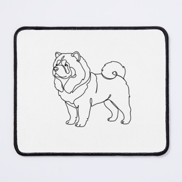Item preview, one line art minimalist illustration- chowchow designed and sold by Larinah-G.