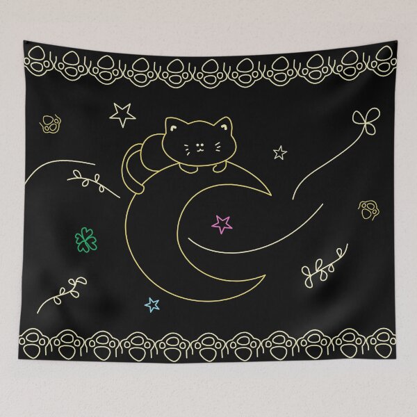 Item preview, Lonely Meow on The Moon designed and sold by Chercheryellow.