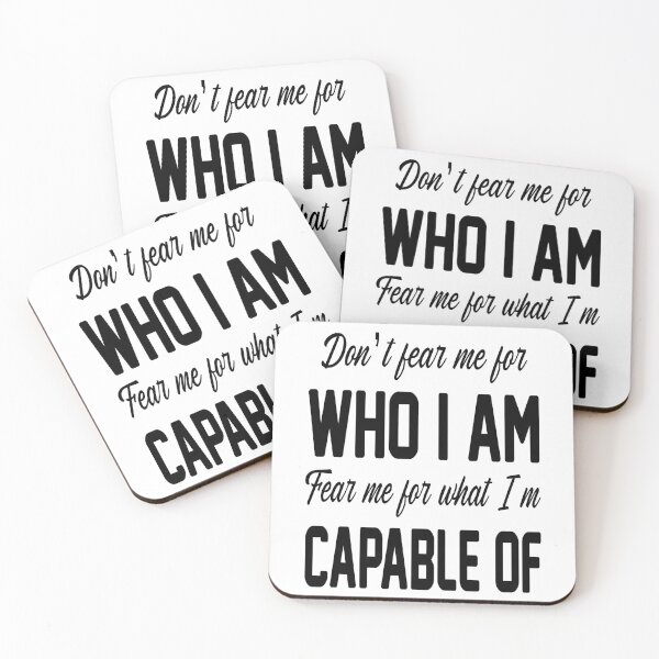 Item preview, Do Not Fear Me For Who I Am Fear Me For What I Am Capable Of designed and sold by karmastore.