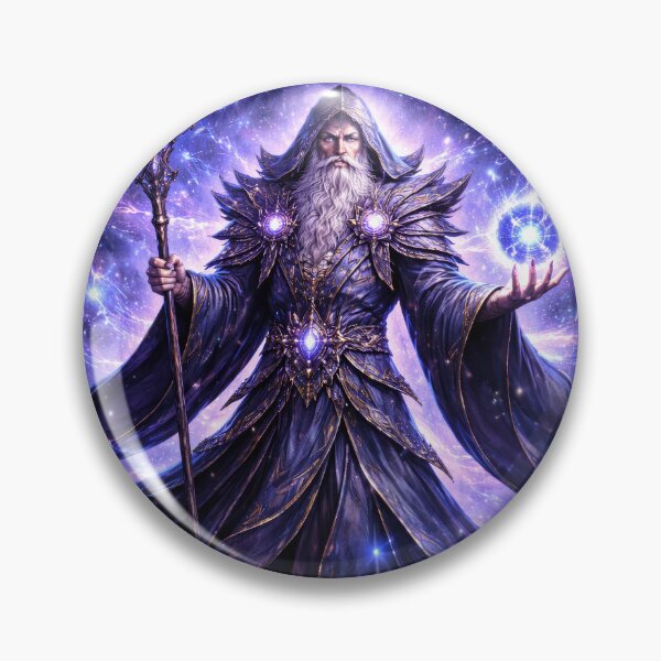 Item preview, Arcane Archmage of the Cosmos – Celestial Wizard of Pure Magical Power designed and sold by DrakariArt.