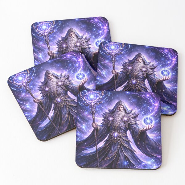 Item preview, Arcane Archmage of the Cosmos – Celestial Wizard of Pure Magical Power designed and sold by DrakariArt.