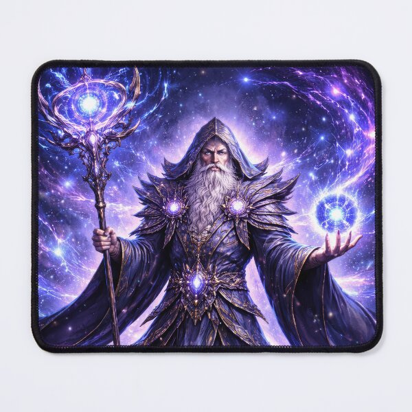 Item preview, Arcane Archmage of the Cosmos – Celestial Wizard of Pure Magical Power designed and sold by DrakariArt.