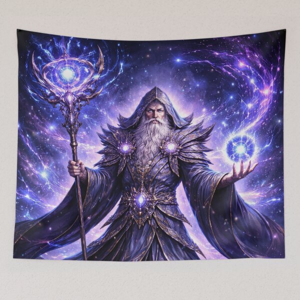 Item preview, Arcane Archmage of the Cosmos – Celestial Wizard of Pure Magical Power designed and sold by DrakariArt.