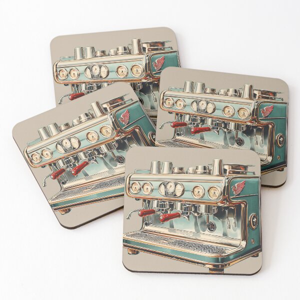 Item preview, Vintage Espresso Machine – Classic Coffee Lover Art designed and sold by ys96.