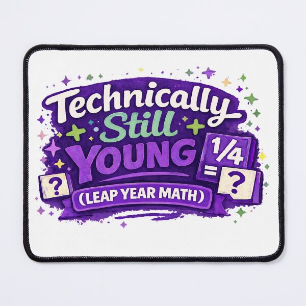 Item preview, Technically Still Young - Leap Year Math Sticky Note designed and sold by Leap29 Designs.