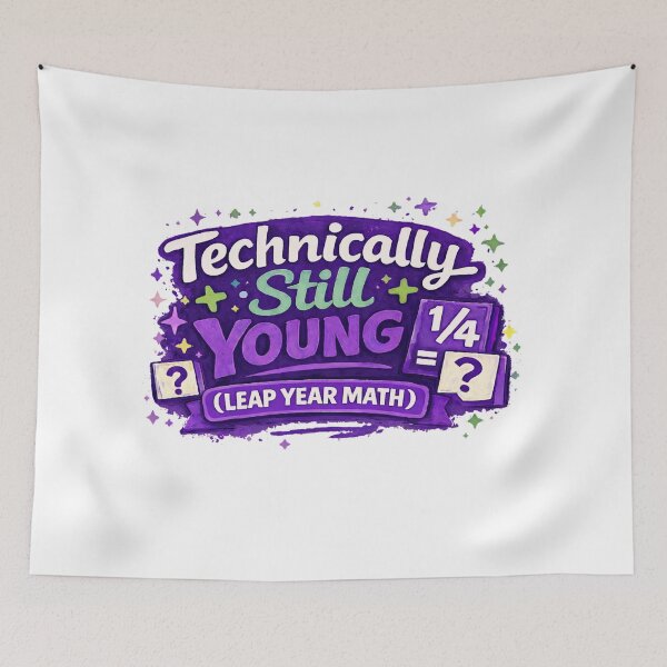 Item preview, Technically Still Young - Leap Year Math Sticky Note designed and sold by Leap29 Designs.