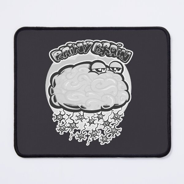 Item preview, Rainy Brain (black and white version) designed and sold by TomiAx.