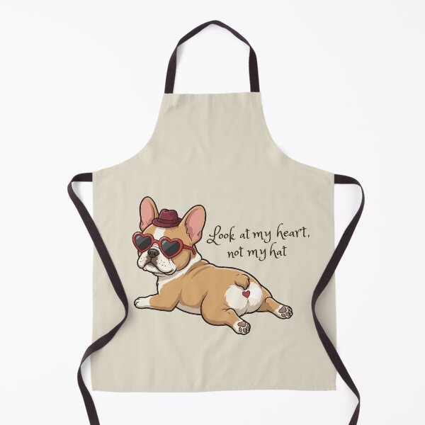 Item preview, Cool Heartbreaker - Retro French Bulldog in Heart Shades. designed and sold by KojourinArt.