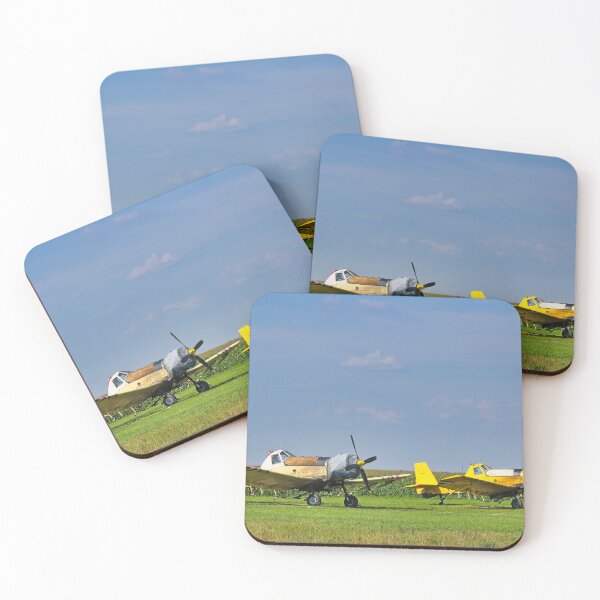 Item preview, Two agricultural airplanes used as crop duster on airfield designed and sold by goceris.