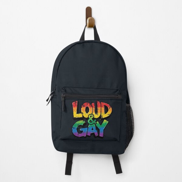 Item preview, Loud and Gay Vibrant Rainbow Pride Typography Art designed and sold by EchoPrint Co..