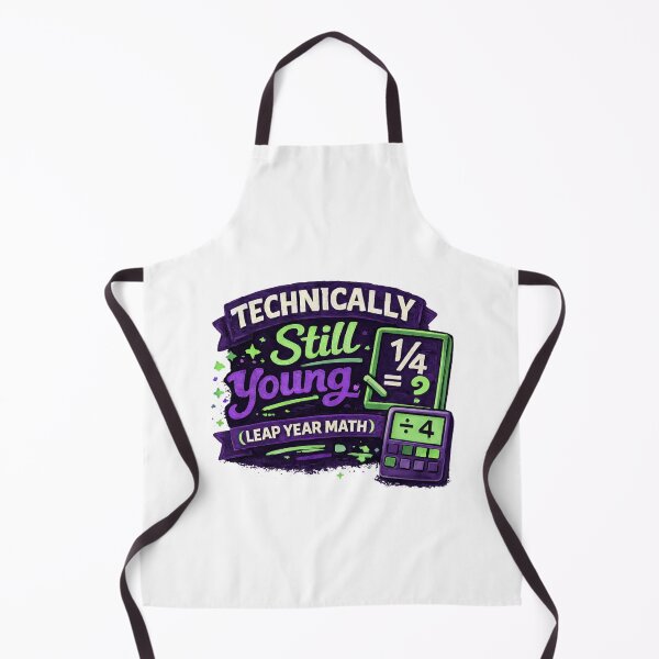 Item preview, Technically Still Young - Leap Year Math Chalkboard Calculator designed and sold by Leap29 Designs.