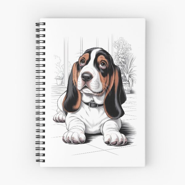 Item preview, Cute Dogs- The Basset Hound on the Porch designed and sold by Museum Of Non-Existing Art.