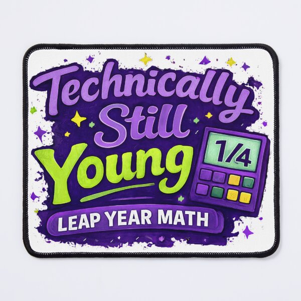 Item preview, Technically Still Young - Leap Year Math Calculator designed and sold by Leap29 Designs.