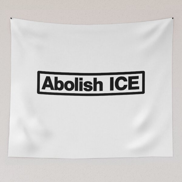 Item preview, Abolish ICE Bold Protest Typography Design designed and sold by ArtVoyageShop.