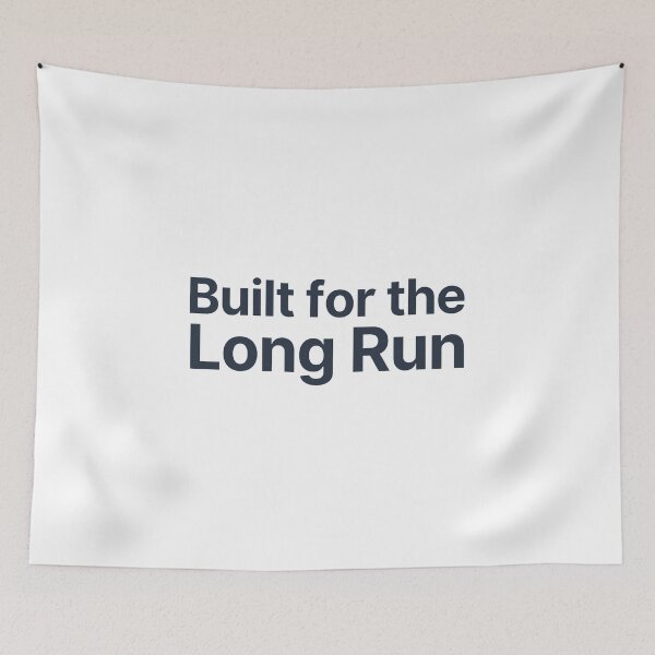 Item preview, Built for the Long Run Minimalist Typography Design designed and sold by cybercanvasmuse.