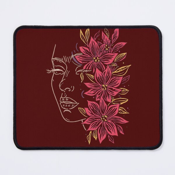 Item preview, Floral Woman Face Line Art - Abstract Beauty Illustration. designed and sold by LunaPrintCo.