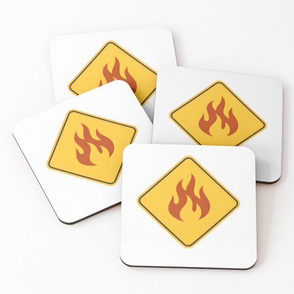 Item preview, Australian Bushfire Symbol – Fire Warning Minimal Design designed and sold by SVALANART.
