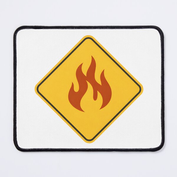 Item preview, Australian Bushfire Symbol – Fire Warning Minimal Design designed and sold by SVALANART.
