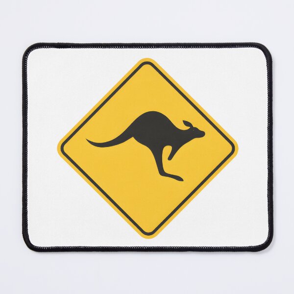 Item preview, Australia Kangaroo Crossing Sign – Outback Road Symbol designed and sold by SVALANART.