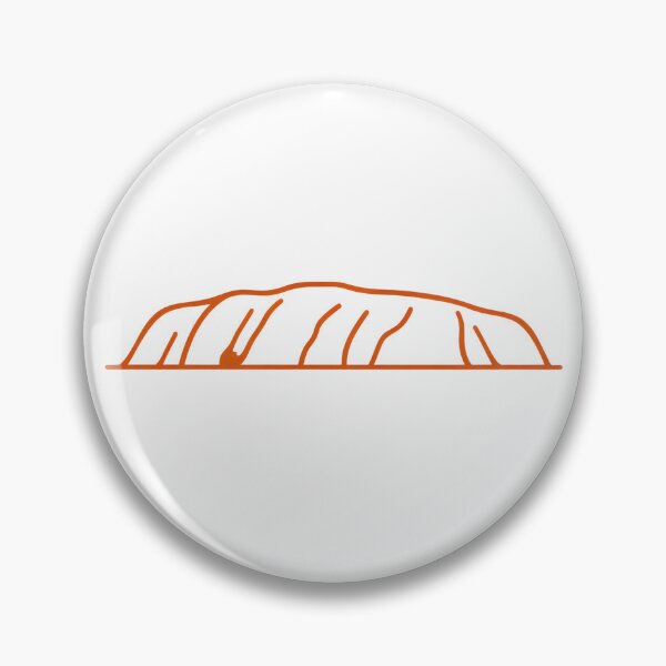 Item preview, Uluru Minimal Line Art – Australia Landmark Design designed and sold by SVALANART.