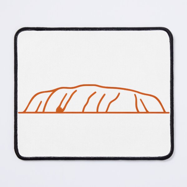 Item preview, Uluru Minimal Line Art – Australia Landmark Design designed and sold by SVALANART.