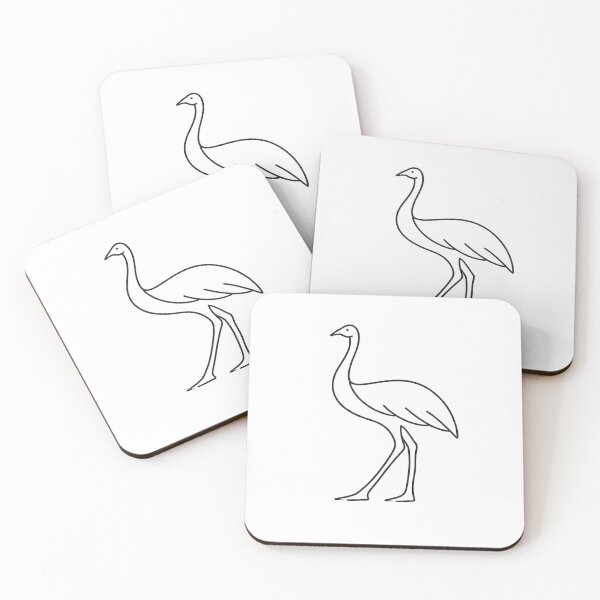 Item preview, Australia Emu – Minimal Line Art Wildlife Design designed and sold by SVALANART.