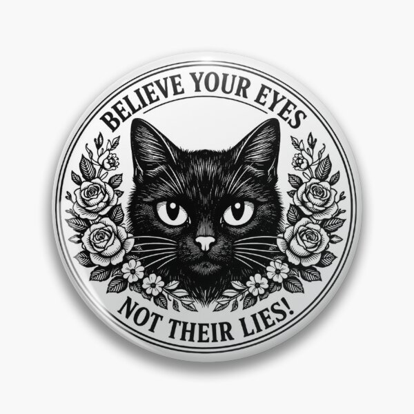Item preview, Black Cat - ABOLISH ICE Believe your Eyes Not their Lies designed and sold by Saitokuu7Art.