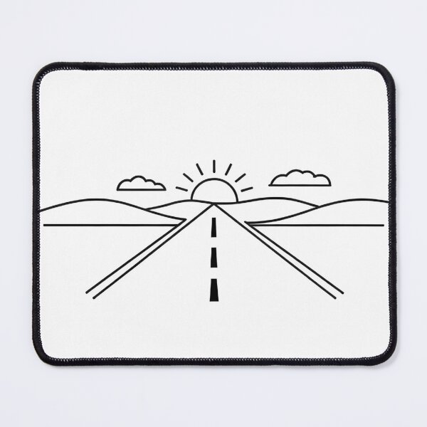 Item preview, Australia Road Trip – Minimal Line Art Road & Sun designed and sold by SVALANART.