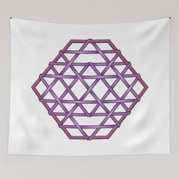 Item preview, The Three Yantra Weave Violet designed and sold by palmprints.