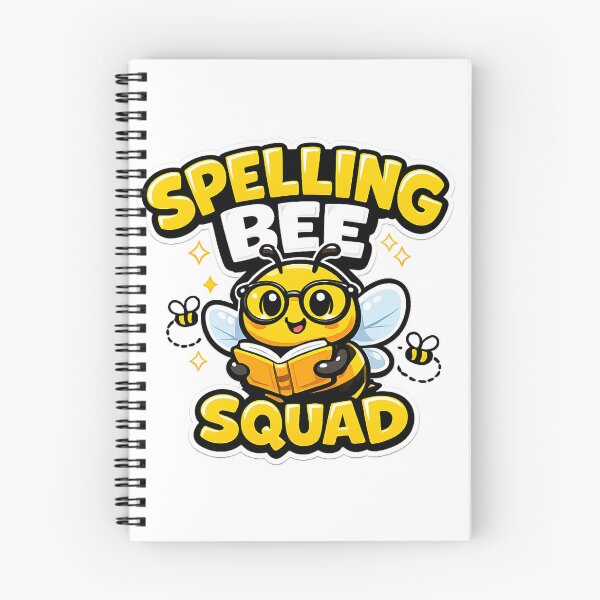 Item preview, Spelling Bee Squad - Cute Smart Bee Reading Book Illustration designed and sold by FamaPod.
