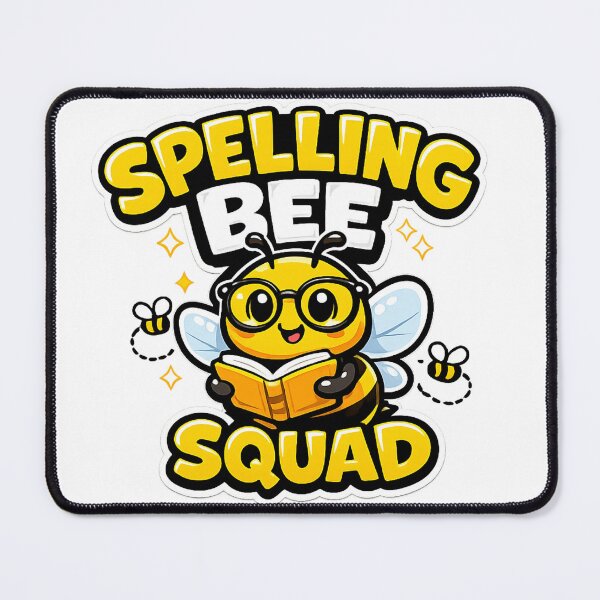 Item preview, Spelling Bee Squad - Cute Smart Bee Reading Book Illustration designed and sold by FamaPod.