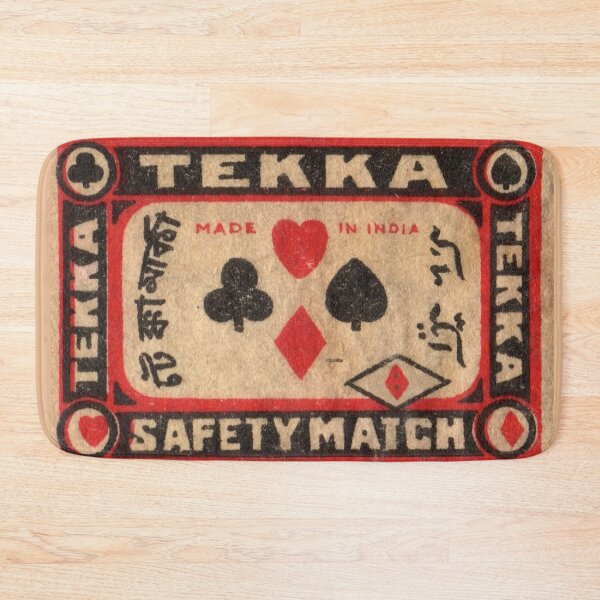 Item preview, Vintage Indian Matchbox Label Design – Tekka Matches designed and sold by Glitterblix.