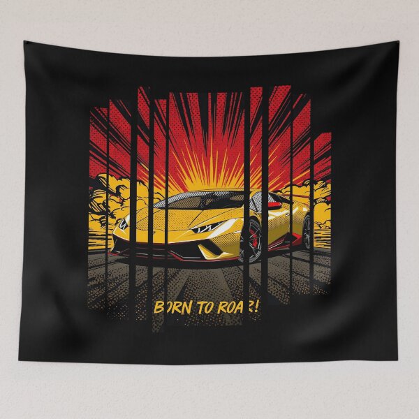 Item preview, Lamborghin Huracá EVO, 60s comic energy Born to Roar 6 designed and sold by Neon G.
