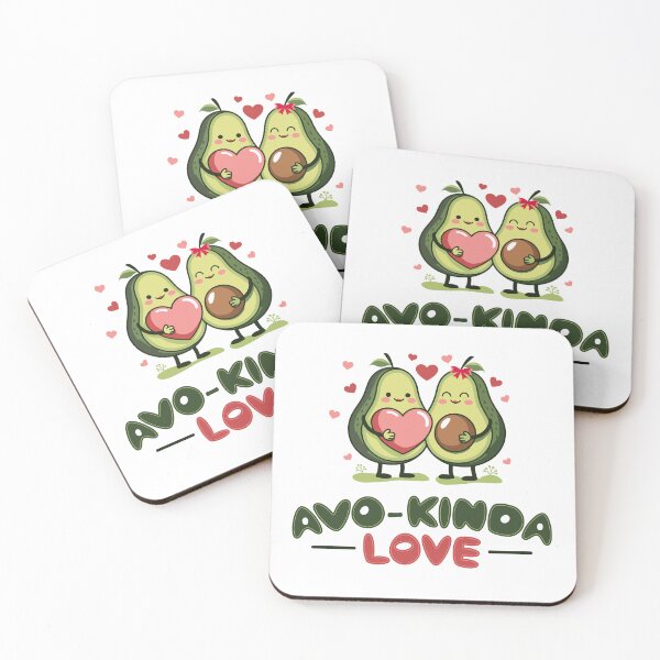 Item preview, Avo Kinda Love – Cute Avocado Couple Illustration designed and sold by PixelGrafiks.