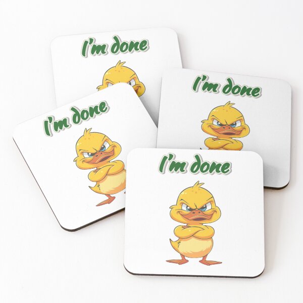 Item preview, Sassy Duck Reactions – I’m Done - Funny Duck Attitude Sticker designed and sold by MiraLumeStudio.