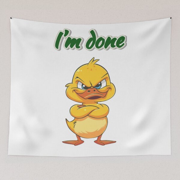 Item preview, Sassy Duck Reactions – I’m Done - Funny Duck Attitude Sticker designed and sold by MiraLumeStudio.