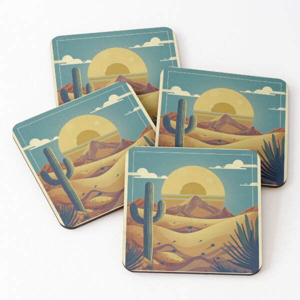 Item preview, Retro Boho Vintage Style Desert Illustration designed and sold by CamilasPrints.
